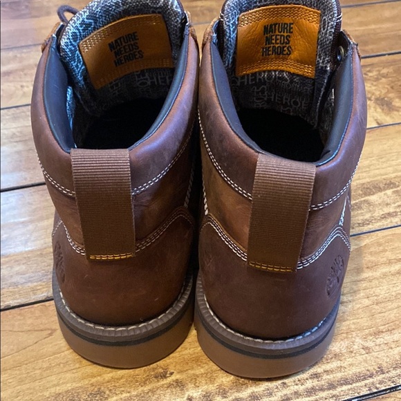 Timberland Brown Leather rebotl ortholite boots - Picture 8 of 9
